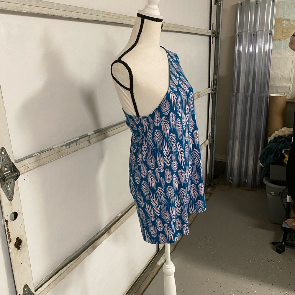 Leota turquoise green & pink & gray one shoulder top blouse shirt size 14 / 16 - Picture 9 of 16